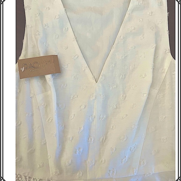 Rachel Roy White Mixed Media Dress (NWT) - Picture 6 of 8